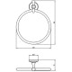 Кольцо для полотенец Migliore Fortuna 27687 Бронза