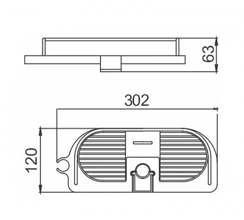 Полка корзина Frap F339 Белая