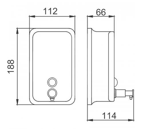 Дозатор для жидкого мыла Frap F402 Хром