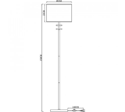 Торшер Artelamp Furore A3990PN-1CC Белый Хром