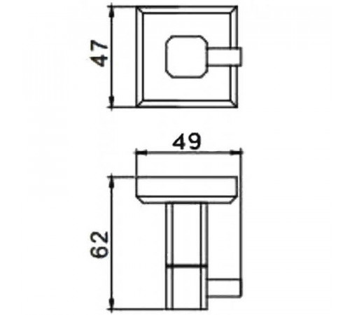 Крючок Gappo G38 G3805-1 Хром