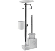 Напольная стойка Gappo G902-1 Хром Белый