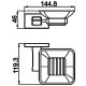 Мыльница Gappo G0702-6 Черная матовая