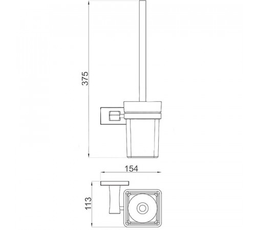 Ершик для унитаза Gappo G0710 Хром