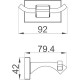 Двойной крючок Gappo G0705-20 Хром