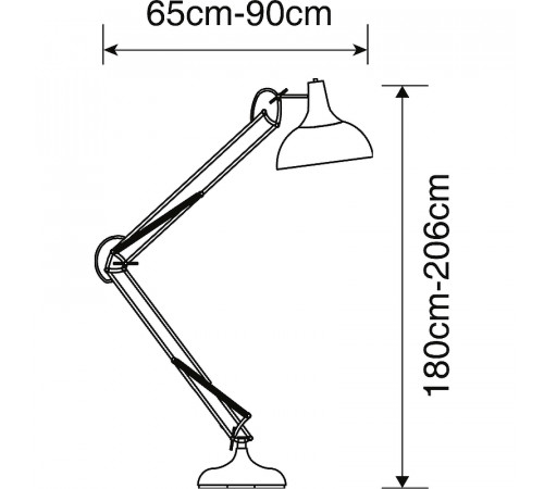 Торшер Artelamp Goliath A2487PN-1WH Белый