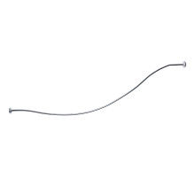 Карниз для ванны 1MarKa Gracia 150x100 05гр1510 Хром