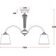 Люстра Artelamp Gracie A7301PL-5PB Белая Полированная медь