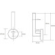 Держатель запасного рулона Bemeta Graphit 156112032 Антрацит матовый