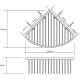 Полка корзина Bemeta Graphit 156208312 угловая Антрацит матовый