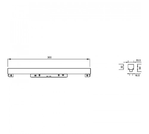 Трековый светильник Maytoni Magnetic track system Gravity Basis TR074-2-12W3K-B Черный