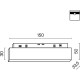 Трековый светильник Maytoni Magnetic track system Gravity Basis TR074-2-7W3K-W Белый