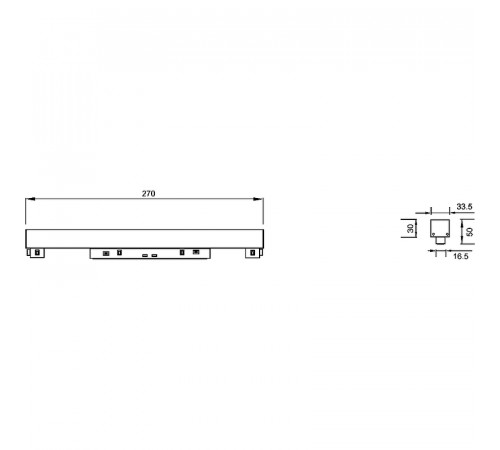 Трековый светильник Maytoni Magnetic track system Gravity Points TR076-2-20W3K-B Черный