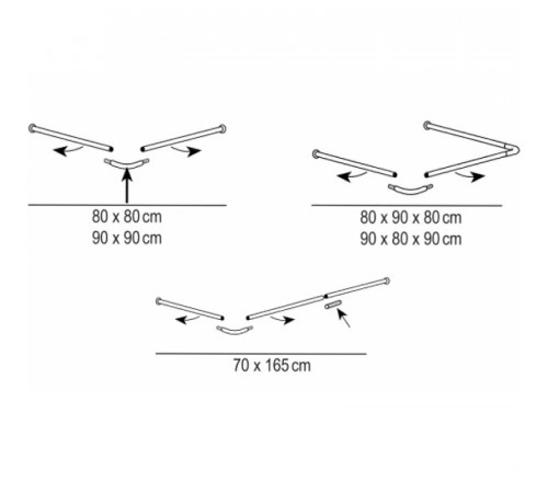 Карниз для ванны Ridder Graz 159500 Хром