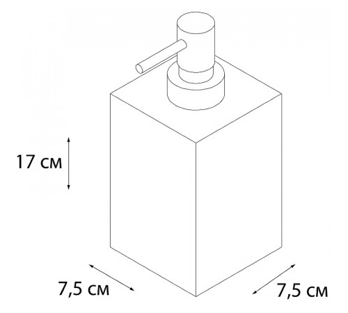 Дозатор жидкого мыла Fixsen Gusto FX-300-1 Хром Бирюзовый