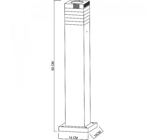 Ландшафтный светильник Artelamp Hadar A4421PA-1BK Прозрачный Черный