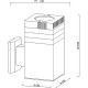 Настенный светильник Artelamp Hadar A4421AL-1BK Прозрачный Черный