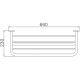 Полка для полотенец Haiba HB804 Хром