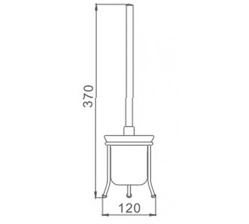 Ершик для унитаза Haiba HB905 Хром