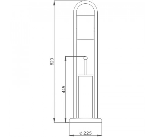 Напольная стойка Haiba HB903 Хром