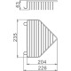 Полка корзина Haiba HB335 угловая Хром