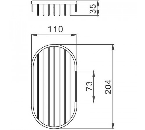 Мыльница Haiba HB331 Хром