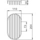 Мыльница Haiba HB331 Хром