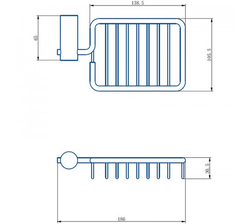 Мыльница Haiba HB8402-1 Нержавеющая сталь