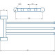 Полотенцедержатель Haiba HB8413-4 поворотный Бронза