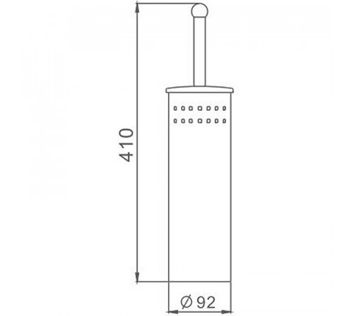 Ершик для унитаза Haiba HB902 Хром