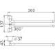 Полотенцедержатель Haiba HB112 поворотный Хром