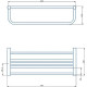 Полка для полотенец Haiba HB8424 Хром