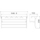Полка для полотенец Haiba HB805 Хром