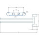 Полотенцедержатель Haiba HB8412 поворотный Хром