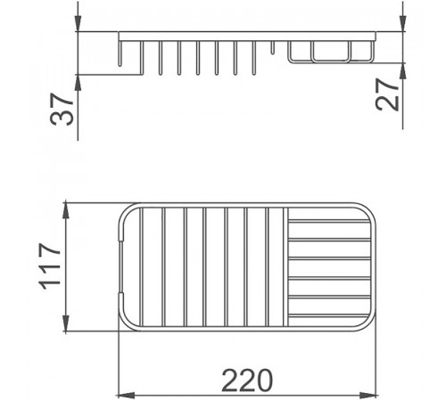 Полка корзина Haiba HB337 Хром