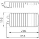 Полка корзина Haiba HB338 Хром