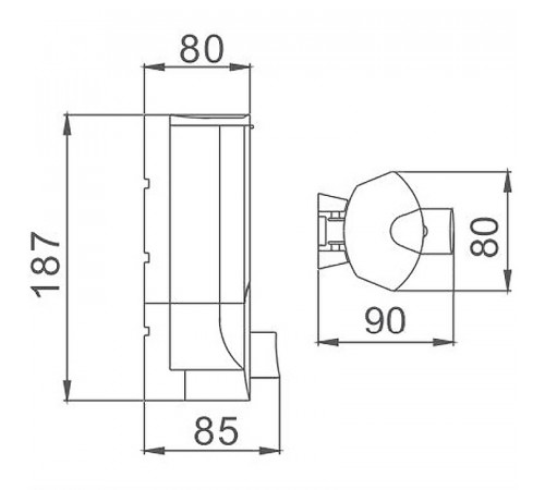 Дозатор для жидкого мыла Haiba HB407 Хром