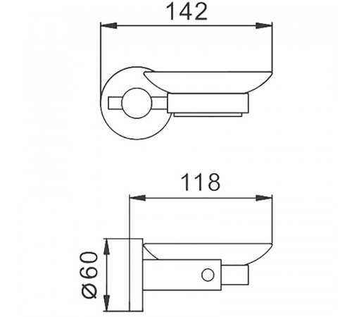 Мыльница Haiba HB8302 Нержавеющая сталь