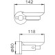 Мыльница Haiba HB8302 Нержавеющая сталь