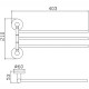 Полотенцедержатель Haiba HB8313 поворотный Нержавеющая сталь