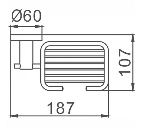 Мыльница Haiba HB8302-1 Нержавеющая сталь