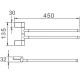 Полотенцедержатель Haiba HB8812 поворотный Хром