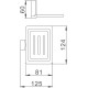 Мыльница Haiba HB8802-1 Хром