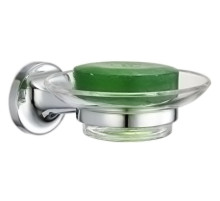 Мыльница Nofer Hotel 16413.B хром, глянцевая/прозрачное стекло