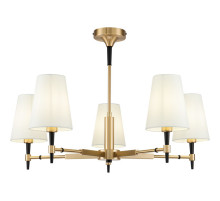 Люстра Maytoni House Zaragoza H001CL-05BS Белая Латунь