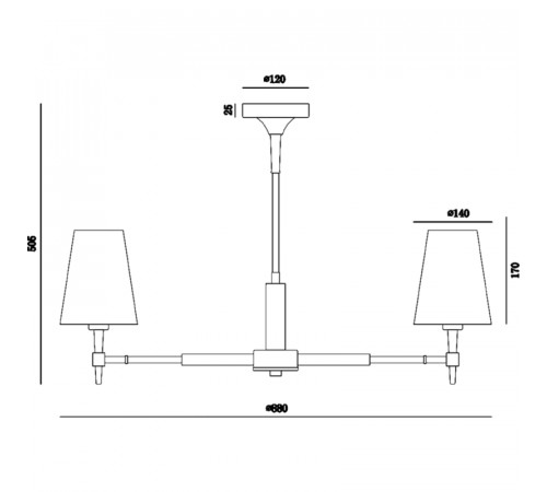 Люстра Maytoni House Zaragoza H001CL-07BS Белая Латунь