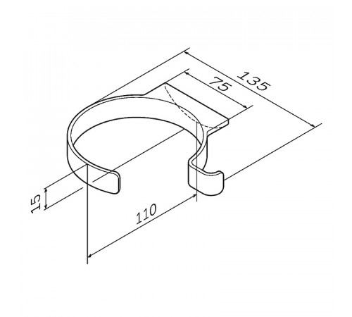 Держатель для фена AM.PM Inspire 2.0 A50A32300 Хром