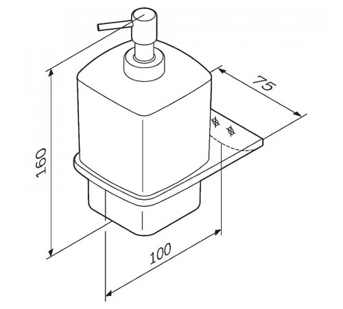 Дозатор для жидкого мыла AM.PM Inspire V2.0 A50A36922 Черный матовый