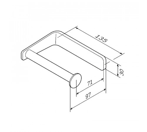 Держатель туалетной бумаги AM.PM Inspire V2.0 A50A34122 Черный матовый