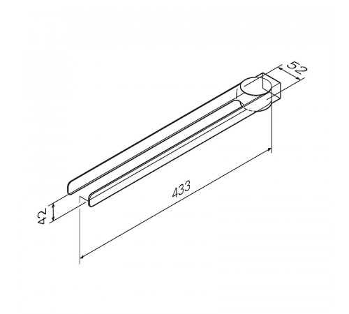 Полотенцедержатель AM.PM Inspire V2.0 A50A32622 двойной Черный матовый